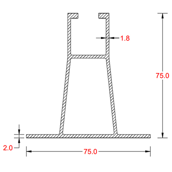 Solar Mounting Structure Rail Section Chennai