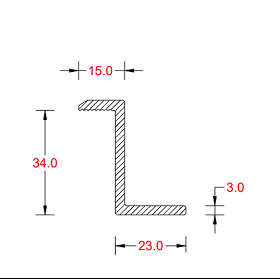 Solar Mounting Clamp Section