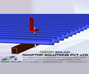Asbestos sheet roof solar panel mounting structure chennai