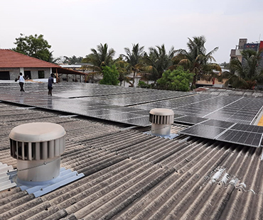 Asbestos sheet roof solar module mounting system chennai