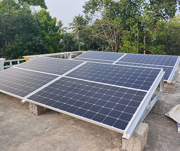 Flat Roof Aluminium Solar Structure Chennai