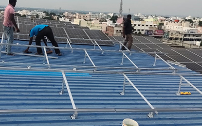 Solar East West Roof Structrue Chennai