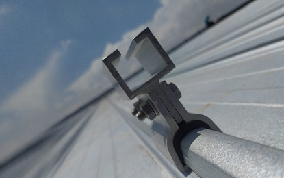 Metal Sheet Roof Solar Structure Chennai