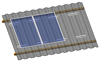 sheet roof solar mounting structure chennai