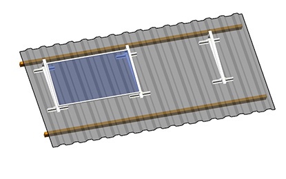 sheet roof solar module mounting system chennai