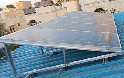 sheet roof solar module mounting system chennai