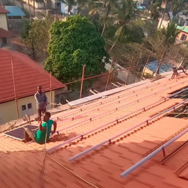 Tile Roof Solar Structure